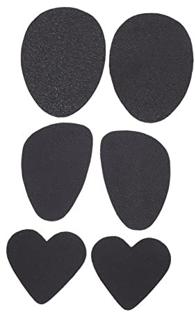 PLAFOPE 3paare Rutschfeste Sohlenpolster Für Schuhe Schutzpolster Als -pads Schuhsohlenaufkleber Für Glatte Oberflächen Schwarz