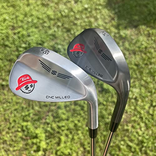 Jean Carlo Golf Wedge 48/50/52/54/56/58/60/62 Degree Sand Wedge,Gap Wedge,Lob Wedge for Men & Women Milled Face for More Spin Right Hand Golf Clubs (Silver, 52 Degree)