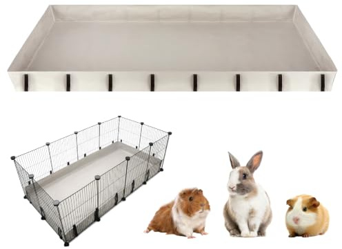 Lonepetu Wasserdichter Meerschweinchenkäfig-Einsatz für C- und C-Gitter, 142,2 x 68,6 cm, waschbar, für Meerschweinchenkäfig-Plane, Basis für Kaninchen, Hamster, Igel, Frettchen, kleine Haustiere