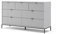Vicco Kommode Eliza, Kommodenschrank, Grau, 140 x 81 cm