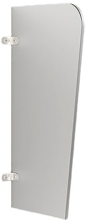 NOALED An der Wand montierte Urinal-Trennwand, Urinal-Trennwand mit Eckcode aus Edelstahl 304, Toilettenwand für Schulen/Kindergärten/Einkaufszentren/Öffentlich