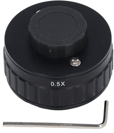 Adaptador de Lente CTV para Microscopio Estéreo Trinocular, Adaptadores de Interfaz de Cámara CCD, Adaptador de Cámara Industrial, Adaptador de Lente de Montaje C (0.5X)