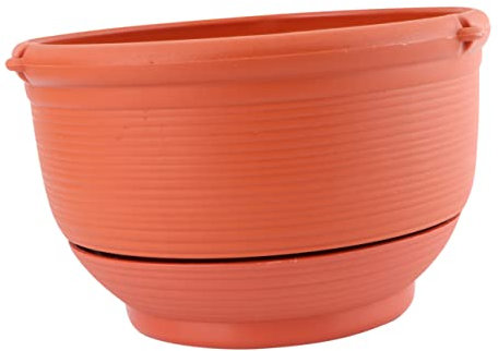 MERRYHAPY 1pezzi Fioriera Sospesa Autoirrigante Cestino Murale Per Piante e Design Vassoio Per Assorbimento Automatica