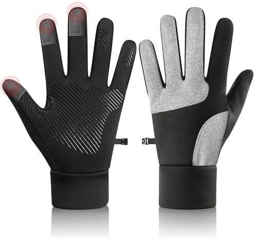 COTOP Handschuhe Winter Herren Damen, Dünn Warm Fahrradhandschuhe mit Touchscreen, rutschfest Winddicht Sport Handschuhe, Geschenke für Laufen/Roller/Joggen/e Scooter (XL)