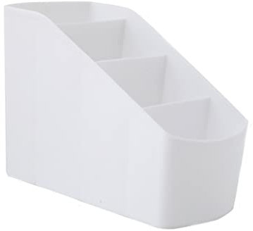 WZYYCV Organizer Desk stifte Kosmetikbox Organizer Kunststoff Desktop 4 Gitter Aufbewahrungskoffer Multifunktionsspeicher Für Desktop Büro Schlafzimmer Arbeitsplatte Organizer Desk stifte