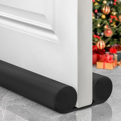 OSAMEDA Under Door Draft Stopper - Door Sweep Gap Filler Seal 36 Inch Black