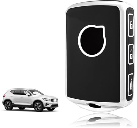 TOOMUME Funda Llave Coche para Volvo XC40 XC60 XC90 V40 V60 V90 S40 S60 S90 | Silicona Suave, Antigolpes, Anticaídas, Antiarañazos, Carcasa Protectora Llave para Polestar C40 EX30 EX40