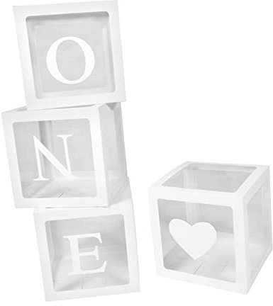 TOYANDONA Lot De 4 Boîtes À Ballons Décoratives Pour Baby Shower Boîte Décorative Au Design Unique Pour Anniversaire