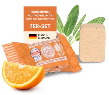 Nature Cosmétique® Certified Aromatherapie Badetabs 7er Set SELBSTVERTRAUEN (Zitrusfrisch, Blumig, Krautig, Würzig) – Badezusatz stimmungsaufhellend, Geschenkset, Wellness für Zuhause, vegan
