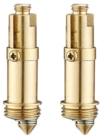 2 Pcs Replacement Sink Basin Pop Up Click Clack Brass Plug Assembly with Internal Spring for Bathroom Bathtub Sink Drain Stopper