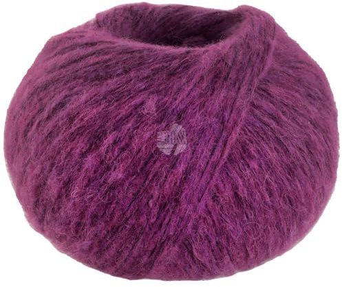LANA GROSSA Airy | Flauschige Netzgarnstruktur aus 40% Baumwolle gefüllt mit 18% Merino- und 42% Baby Alpaka Fasern | Handstrickgarn | 50g Wolle zum Stricken & Häkeln | 170m GarnFB 23