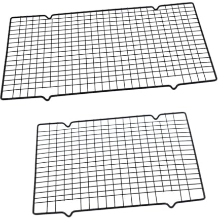 ifundom 2 Piezas Rejilla para Enfriar Horno Antiadherente para Pan y Pasteles Multifunción Fácil Limpieza Resistente Deformación