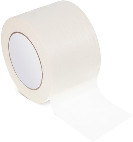 IWOWHERO Cinta De Enmascarar Ancha Blanca 8 Cm x 50 m Alta Viscosidad Fácil Corte y Reposicionable Para Pintura, Acuarela y Modelismo Versátil Para Proyectos De Pintura y Bricolaje