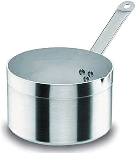 LACOR 20221 - Cazo Recto Alto Chef Aluminio 20 cms - Cocina Profesional | En aluminio ligero, para salsas, leche y raciones pequeñas; ideal para cocina profesional y uso diario en casa
