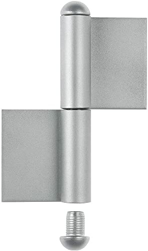 Alberts 414320 Paumelle longue à souder | Type KO4 | acier inoxydable | hauteur 120 mm | diamètre Ø 9 mm