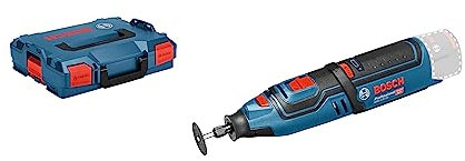 Bosch Professional 12V System outil rotatif sans-fil GRO 12V-35 (5 disques à tronçonner, mandrin de serrage 32 mm, coffret accessoires, embout avant, clé, pince de serrage, 2 demi-calages, L-BOXX)