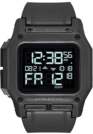 Nixon Regulus A1180 - Digitale Sportuhr für Herren (46mm Zifferblatt, 29mm-24mm Pu/Gummi/Silikonband)