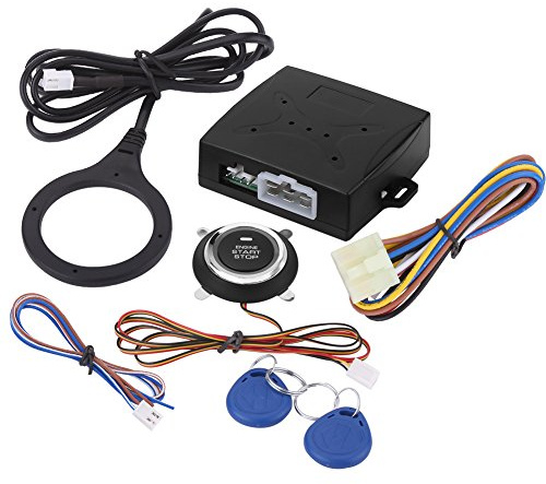 Keenso Auto Türschloss Keyless Entry System, Universal Auto 12V RFID-Aalarmanlage Anti-Diebstahl Keyless Entry System Zentralverriegelung Fernbedienung Kit Schlösser und Zubehör