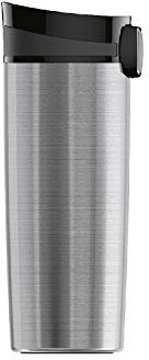 SIGG Miracle Brushed Thermobecher (0.47 L), schadstofffreier und isolierter Kaffeebecher, auslaufsicherer Coffee to go Becher aus Edelstahl, 1 Stück (1er Pack)