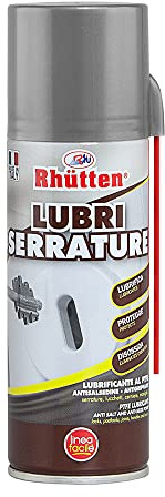 Rhütten, Lubri Serrature, Lubrificante per Serrature al PTFE, Linea Facile, 200 ml