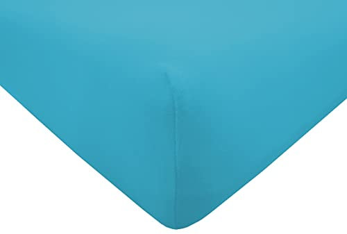 Dukal | Bezug für Massageliegen | 65-70 x 195-200 cm | aus hochwertigem DOPPEL-Jersey | 100% Baumwolle | Farbe: ocean-blau