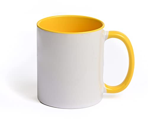 KARLAkreativ Tasses de bricolage à peindre et à créer, convient également pour la sublimation, individuellement ou comme kit de fête, céramique de qualité supérieure avec crayons de peinture pour