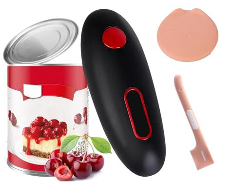 Ouvre Bocal Electrique, Bouton électrique à Une Touche Ouvre Boite De Conserve Electrique, Bords Lisses Pour Une Coupe Latérale Sûre Ouvre-Boîte