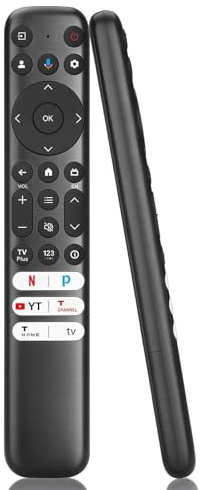 TCL Télécommande de rechange pour téléviseurs intelligents TCL LED LCD Smart TV, TCL RC813 compatible avec TCL Q6/Q7/QM8/S3/S4 Series avec Netflix, YouTube, et plus de 6 boutons (pas de commande