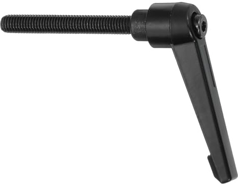sourcing map Perillas ajustables M8 x 60 mm, rosca macho, trinquete de liberación rápida, perno giratorio para maquinaria de torno, color negro