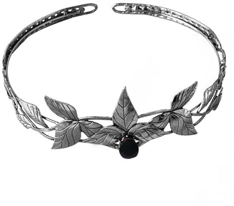 LXHZSY Elfenkrone Kristall-Anhänger-Krone, Vintage, glänzend, Elfen-Stirnbänder, Bräute, Hochzeit, Tiaras, Abschlussball, Prinzessin, Diadem, Schmuck, Kopfschmuck(16)