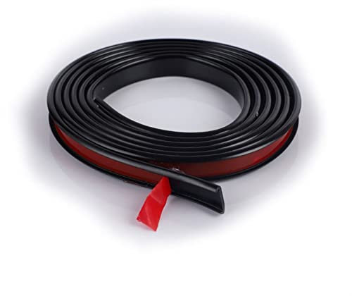 Moldura autoadhesiva flexible de PVC negro para borde de canal en U para gabinetes de madera contrachapada y mesa, 25 mm