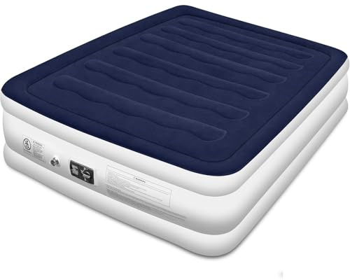 Blackace arteesol Self-Inflating Air Mattress Aufblasbare Gästebett Matratze mit Elektropumpe für Besucher & Reisen, Schnell aufblasbar in 1.5-3 Min Weiche Flockoberfläche