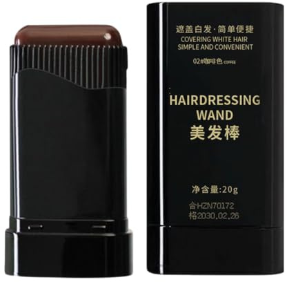 Crayon de coloration instantané avec peigne intégré, stylo de coloration pour cheveux avec peigne | Bâton de coloration 2 en 1 pour couvrir les cheveux gris