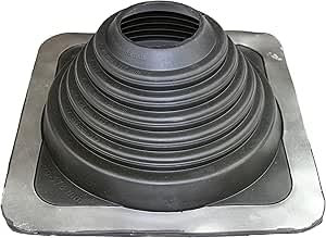 Brida EPDM flexible de transición de techo Junta antiingreso Brida resistente a la temperatura Protección de tubos de tubos de chimenea Paneles MASTER FLASH Estándar #4 (70-254 mm) (SQ401BA-SET)