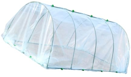 UKCOCO Apoyo Invernaderos de Flores con Cubierta de Plástico para Plantas de Exterior Invernadero para Plantas con Soporte Cubiertas Protectoras para Flores