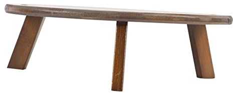 UKCOCO Soporte para Plantas de Bambú Multiusos Estable y Decorativo para Macetas para Interiores y Exteriores Diseño Forma de Color Nogal