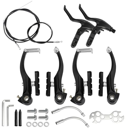 Yogidosm Fahrradbremsen Set Komplettes Universal Fahrradbremsen-Set | V Fahrrad Bremse Brake Sets Mit Bremszug, Aluminium Fahrradbremses für Mountainbikes und Rennräder