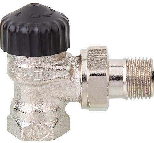 TA Heimeier Thermostat-Ventilunterteil Eckform RG vern 3/4 Zoll, 2201-03.000