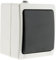 Zenitech, Interruttore Va-e-Vieni 10A IP54, Interruttore Impermeabile per Uso Esterno, Collegamento Rapido tramite Terminale Automatico, Ideale per Giardino e Terrazza, Nero