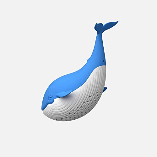 Tea Infuser Silicone Filter Loose Tea Steeper Funny Whale Silicone Fine Mesh Tea Basket For Herbal Tea That Used In Tea Cups Mugs And Teapots