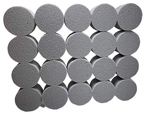 Silk Flower Warehouse 20 x Dry Sec Cylinders for Silk & Artificial Flowers. Round Floral Foam Sponge for Weddings & Florist Floral Funeral Arrangements DIY Craft Supplies