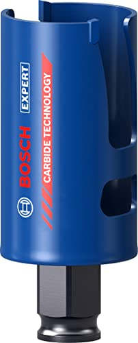 Bosch 1x EXPERT Construction Material hålsågar (för Mjukt trä, Spånskiva, Ø 40 mm, Professional Tillbehör Borr/skruvdragare)