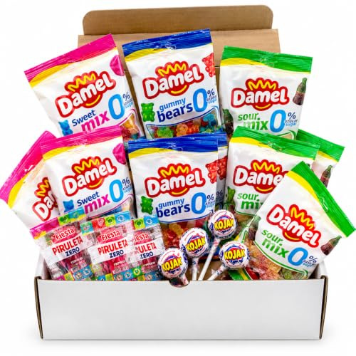 CHUCES Caja de Chuches sin Azúcar I Regalo ideal para cualquier Evento I 100% 0 AZÚCAR (CHUCHES SIN AZÚCAR)