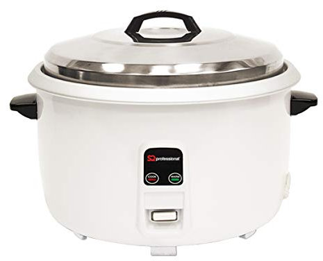 SQ Professional Blitz Electric Rice Cooker with Automatic Cooking Non-Stick Removable Inner Pot | Measuring Cup & Spatula |Glass Lid & Steam vent | Keep-Warm Function |White (3.60L)