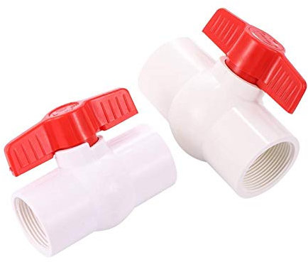Garten-Klempnerschlauch-Adapter Gartenbewässerungsfrau Faden PVC Kugelhahn 1/2 3/4 1 1,25 1,5 2 Thread Greeanhouse Hof Watering Aquarium Drainage Tool (Color : 1I2 inch)