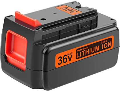 EICHXO 2,5Ah 36V Max LBXR36 Ersatzakku Kompatibel mit Black und Decker Akku BL20362 BL2536 LBXR36 LBX1540 LBX2540 LBX2040 LBX36 LST540 LCS1240