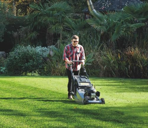 Hayter Harrier 48 Professional Petrol Self-Propelled Lawnmower with Blade Brake Clutch Recoil Start Rear Roller 48cm (479B)