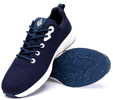 Green Steps Zapatillas ortopédicas con Soporte del Arco Plantar Fabricadas a Partir de Materiales sostenibles. Brindan Comodidad y Apoyo para aliviar el Dolor en el pie Azul Marino Talla 47