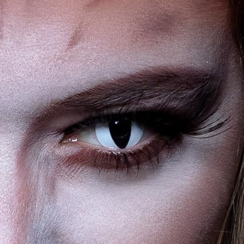 Boland - Lentilles de contact colorées sans correction, 2 pièces Lentilles hebdomadaires, Carnaval, Fête à thème, Halloween