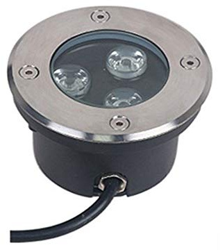 Luz subterránea ultrafina LED 3W Luz de tierra baja LED Foco empotrable al Aire Libre al aire libre impermeable Incrustado Luz de suelo de jardín de bajo voltaje Plaza del paisaje patio acero inoxidab